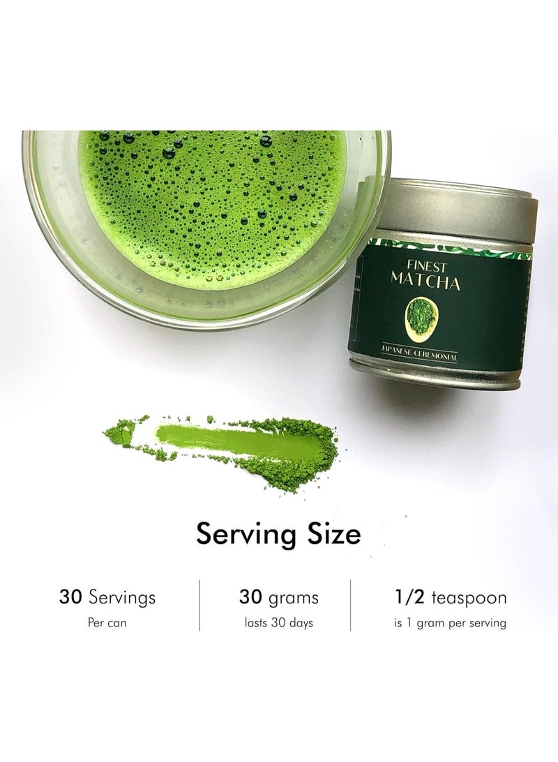 Heapwell UJI Ceremonial AAA Grade Matcha Powder 30g, Sourced from Shizouka Japan, Ceremonial Matcha Tea,  Vegan Ceremonial Matcha Tea| Premium Ceremonial Matcha Tea Without Artificial Sweeteners | - Image 4